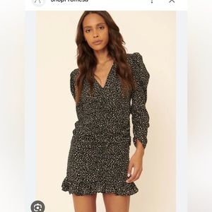 Promesa Ruched Long Sleeve Mini Dress